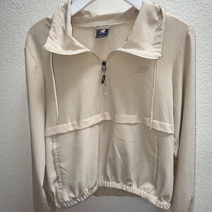 New Balance Beige Half-Zip Jacket